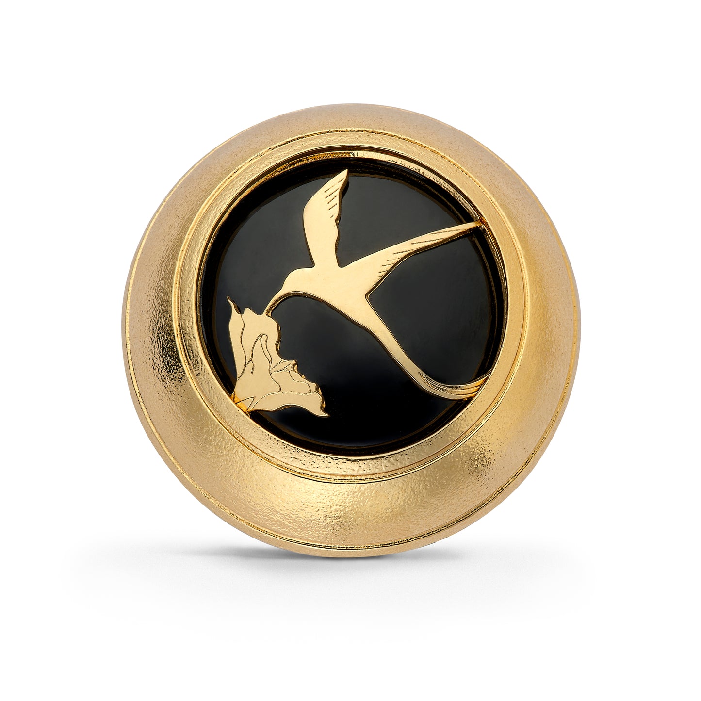 Broche "Beauté Péi" - Paille-en-queue/Onyx