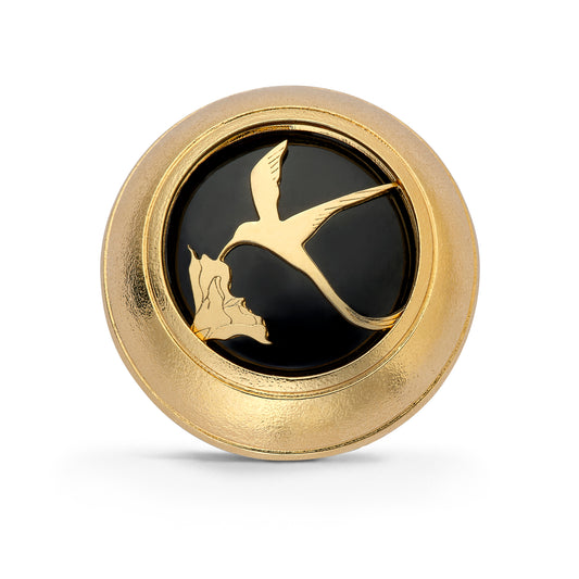 Broche "Beauté Péi" - Paille-en-queue/Onyx