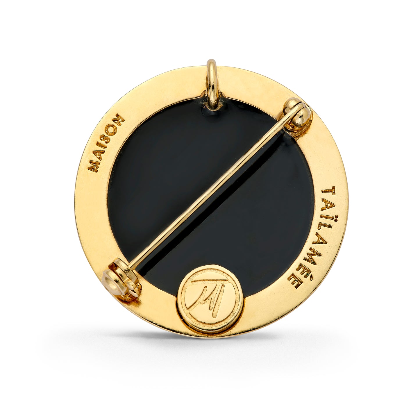Broche "Beauté Péi" - Paille-en-queue/Onyx