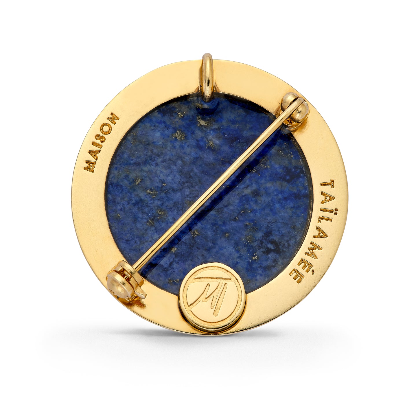 Broche "Destinée" - Boussole/Lapis-Lazuli