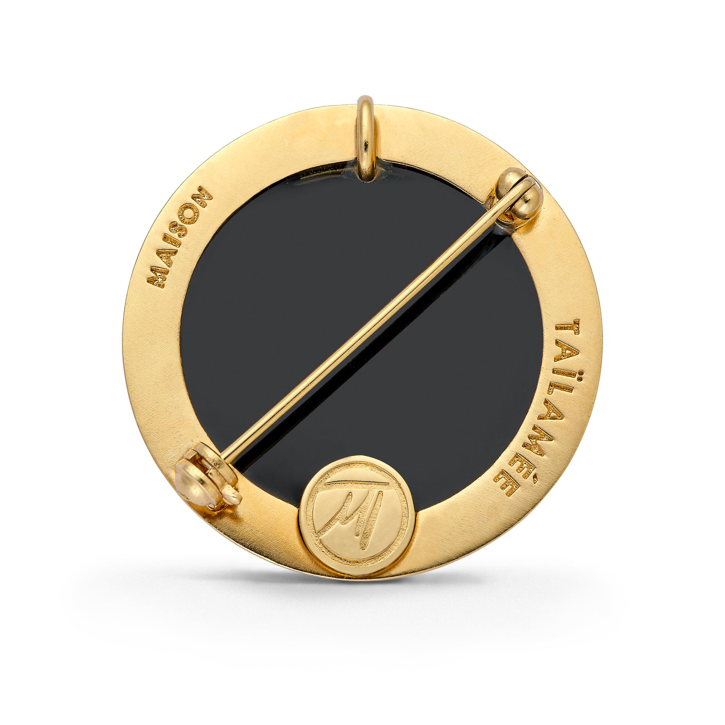 Broche "Double-Je" - Serpent/Onyx