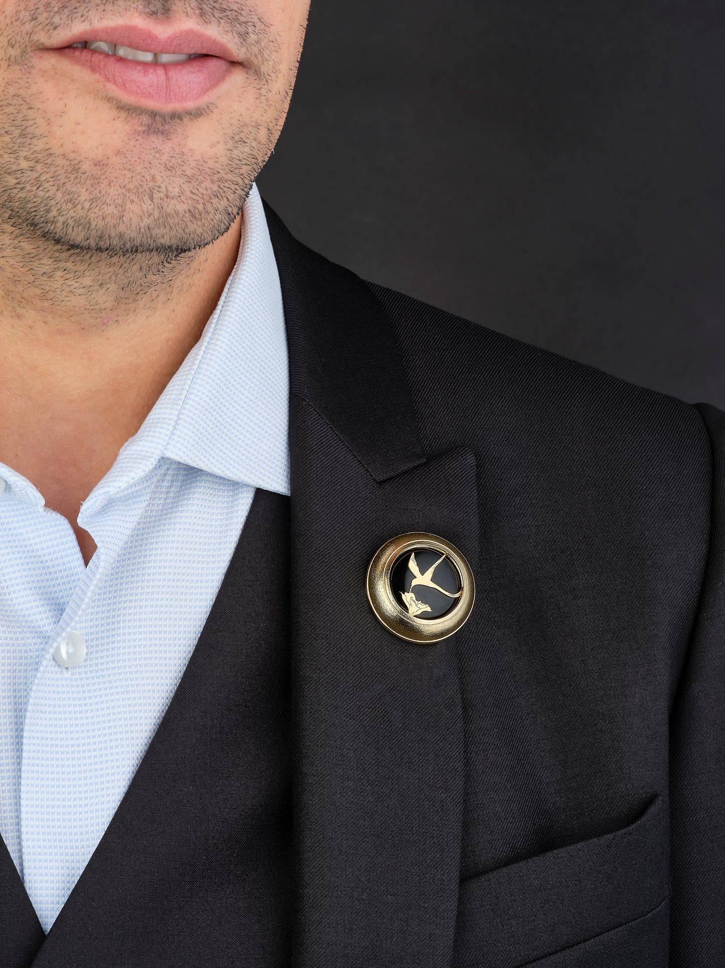 Broche "Beauté Péi" - Paille-en-queue/Onyx